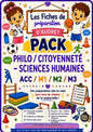 PACK COMPLET Philo/Citoyenneté/Sciences humaines Préparations de leçons complètes Acc/M1/M2/M3 PDF