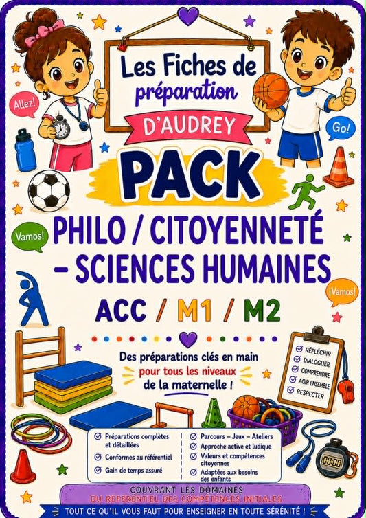 PACK Philo/Citoyenneté/Sciences humaines préparations de leçons complètes Acc/M1/M2 PDF