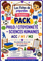 PACK Philo/Citoyenneté/Sciences humaines préparations de leçons complètes Acc/M1/M2 PDF