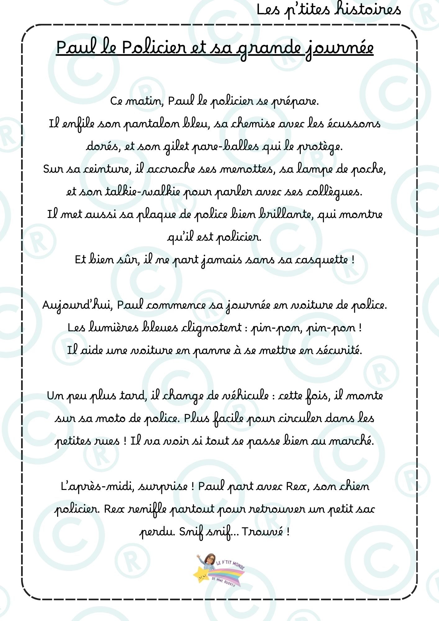 NOUVEAU ! Mes p'tits projets : LES MÉTIERS