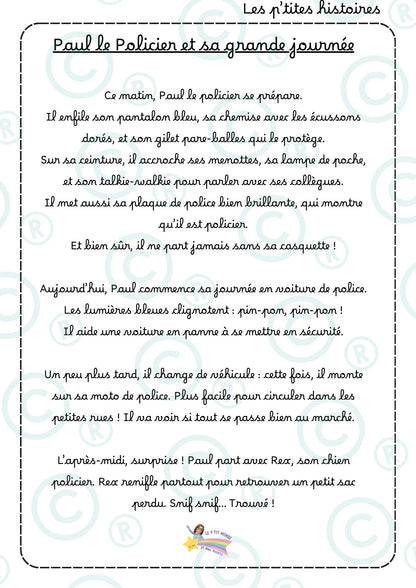 NOUVEAU ! Mes p'tits projets : LES MÉTIERS