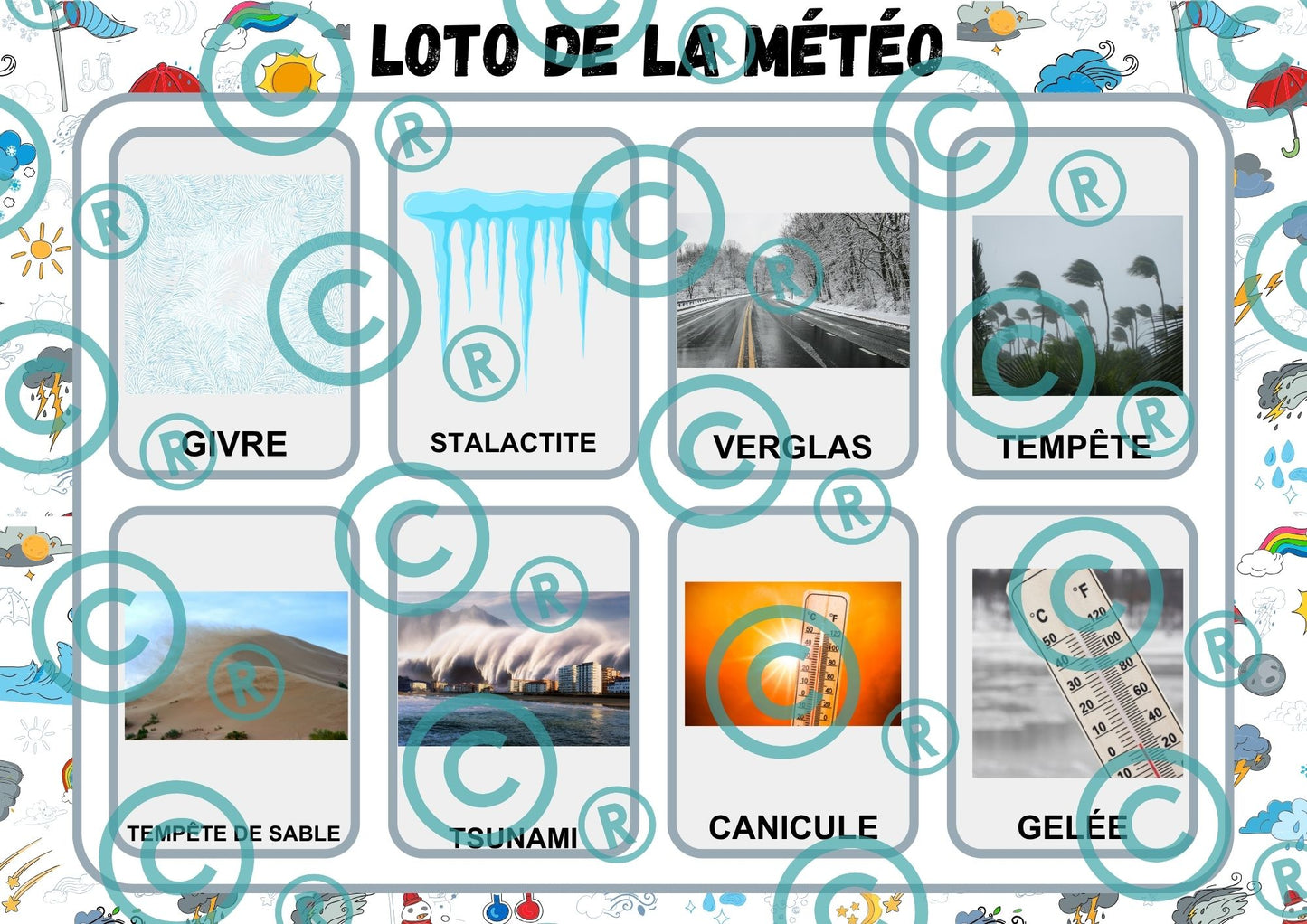 PDF Loto de la "météo" PDF