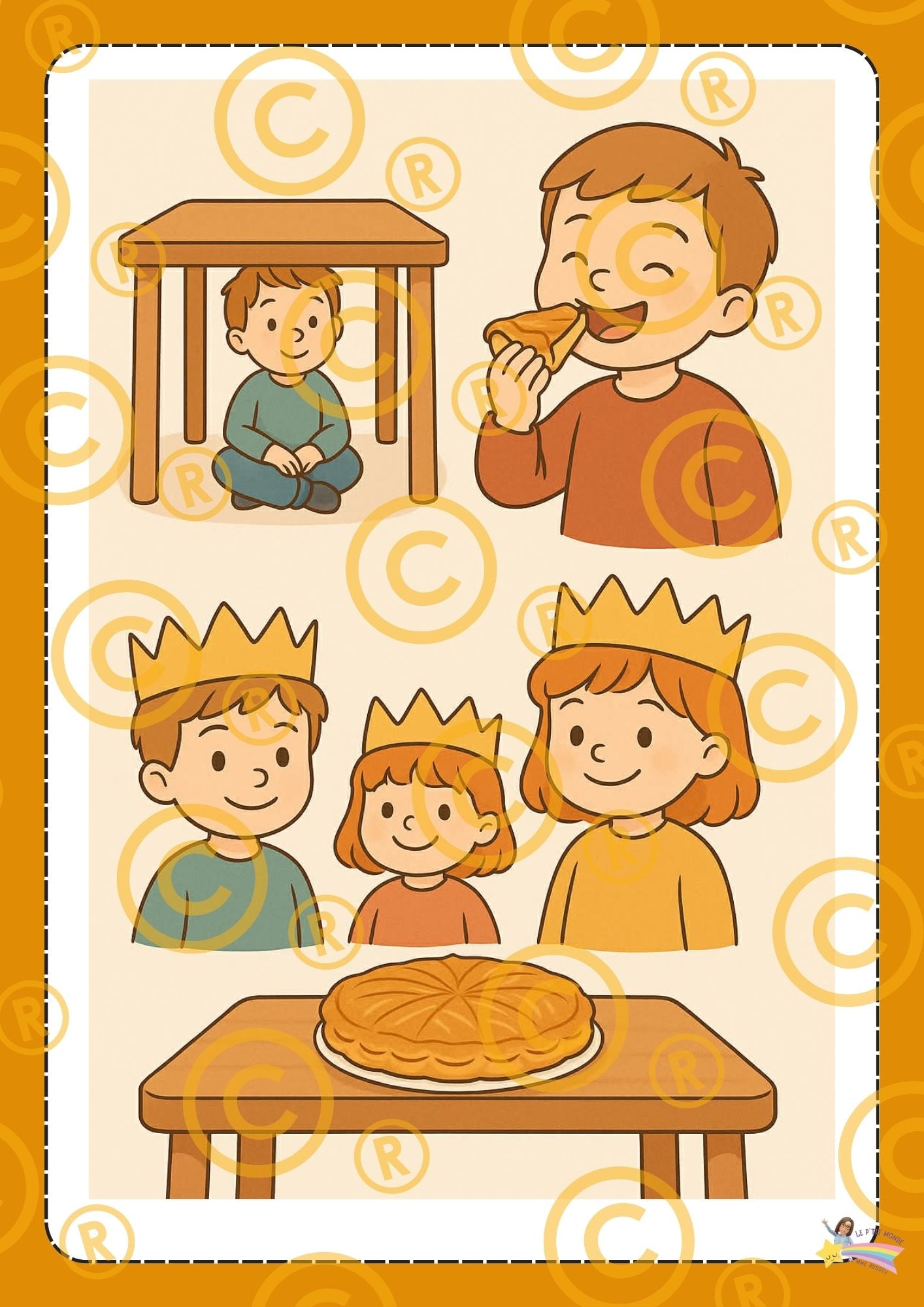 Mon p'tit dossier sur "La galette des rois" L'épiphanie