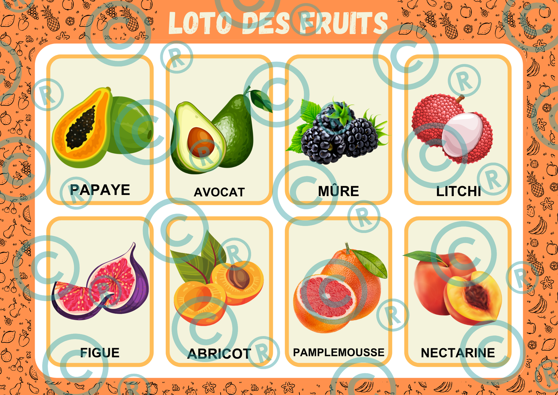 Loto des "fruits"