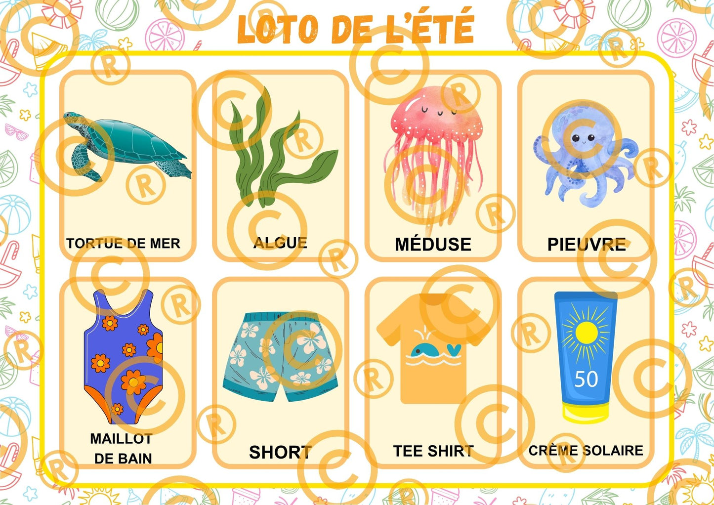 PDF loto de l'été PDF