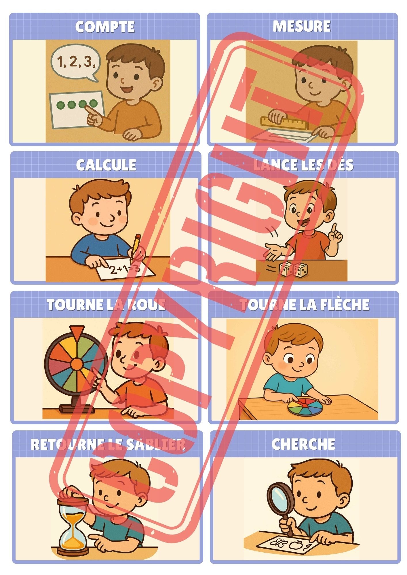 Mon p'tit dictionnaire des consignes illustrées ( 112 cartes consignes )