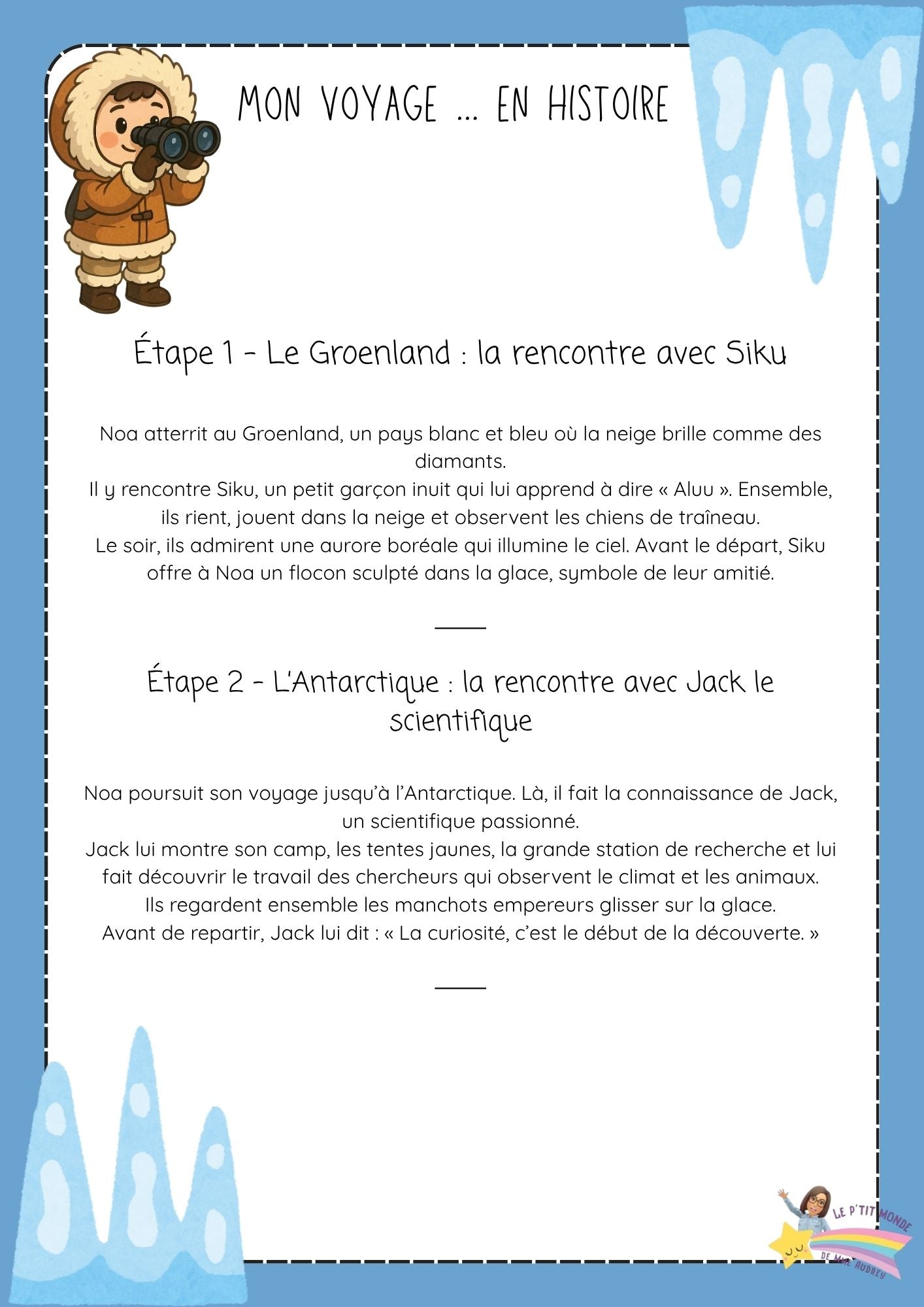 Eveil aux langues : Voyages aux pays des glaces