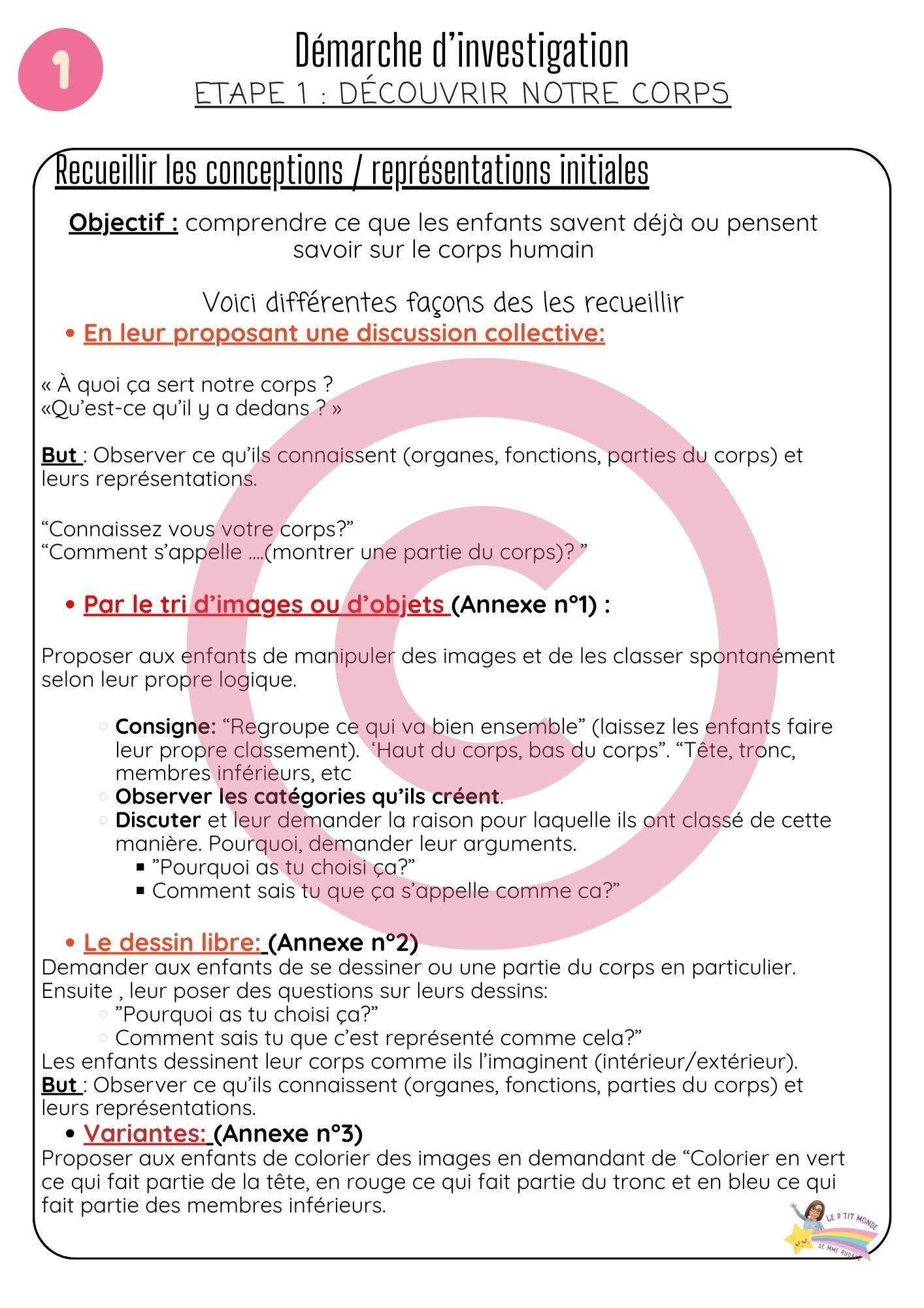 Dossier Sciences: Le corps humain /Les 5 sens (320 pages) + démarches d'investigation