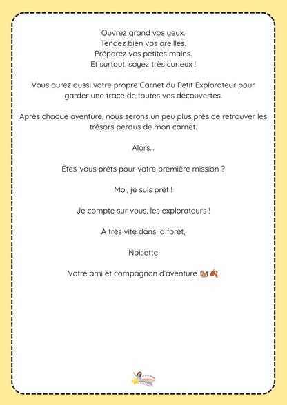 NOUVEAU : Le carnet des petits explorateurs de l'AUTOMNE pour les maternelles (Ecole du dehors) PDF