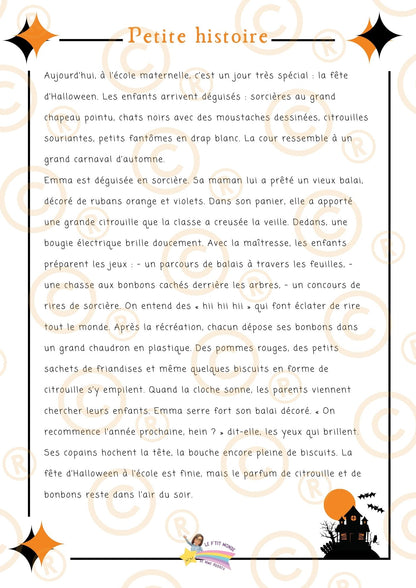Mon p'tit dossier sur l' AUTOMNE et HALLOWEEN (PDF)