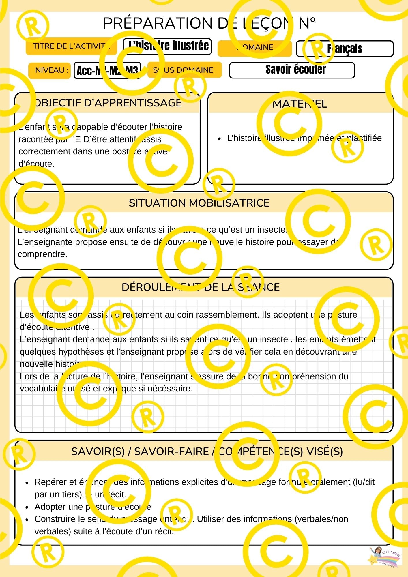 Mon dossier scientifique sur les insectes