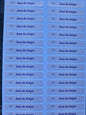 STICKERS RECTANGULAIRES: JEUX DE DOIGTS ( planche de 30  sickers)