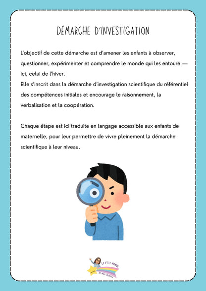 NOUVEAU ! Mon p'tit dossier : L'hiver ( maternelles)