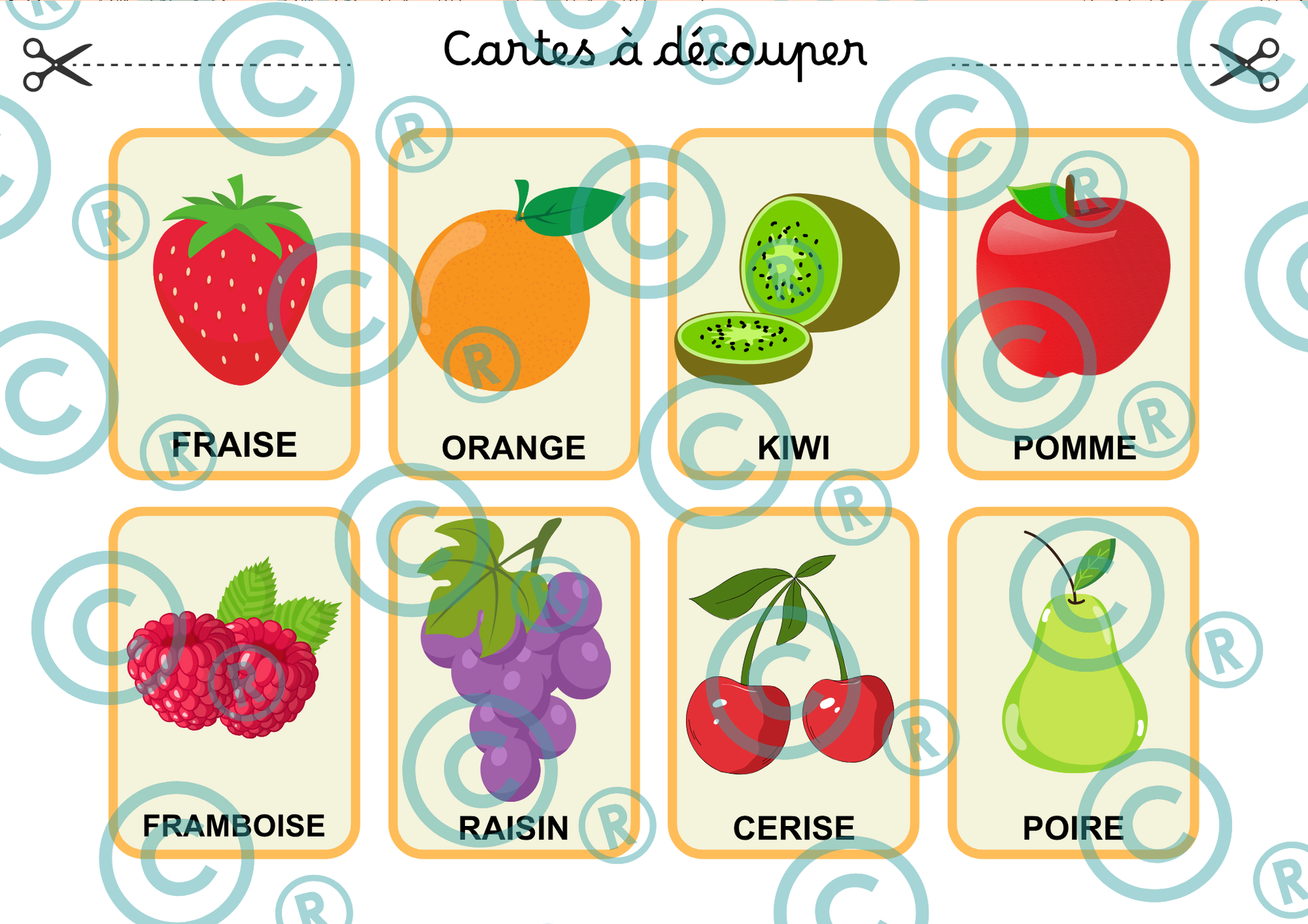 Loto des fruits PDF