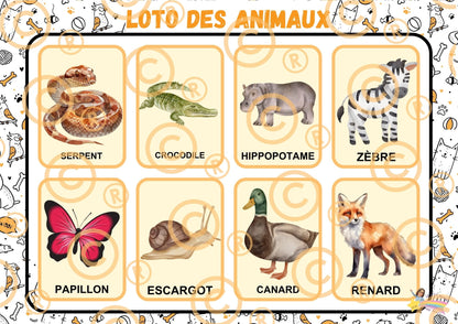 PDF Loto des animaux PDF