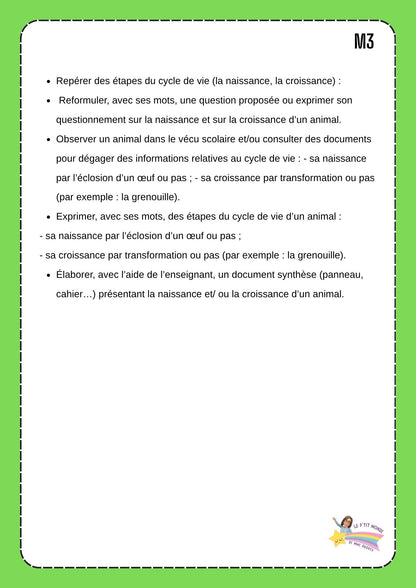 Dossier scientifique : Le monde animal (La classification)