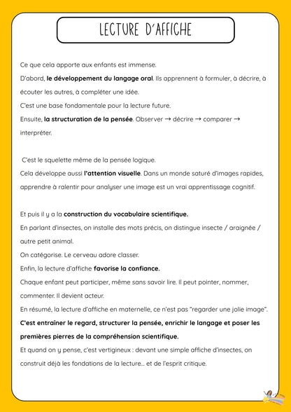 Mon dossier scientifique sur les insectes