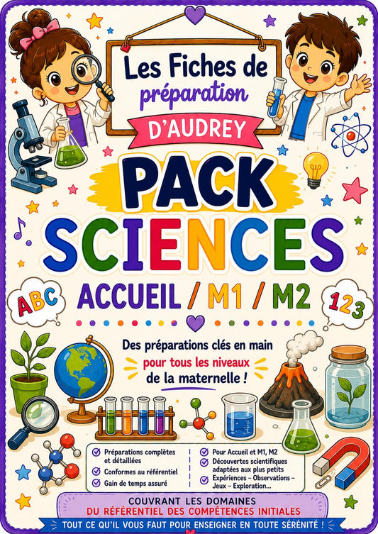 PACK SCIENCES  de préparations de leçon complètes Acc/M1/M2 PDF