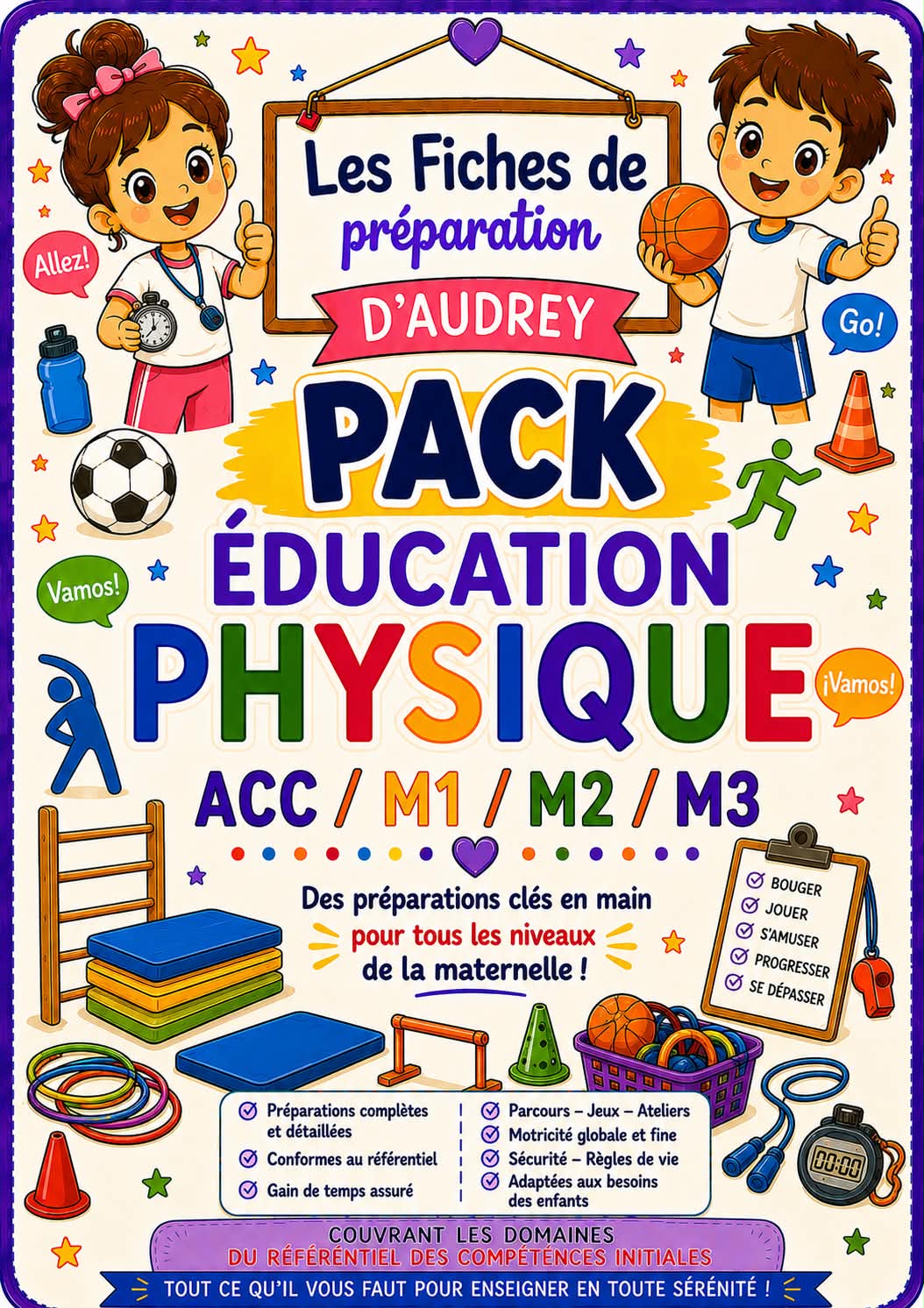 PACK EDUCATION PHYSIQUE de préparations de leçon complètes Acc/M1/M2/M3 PDF