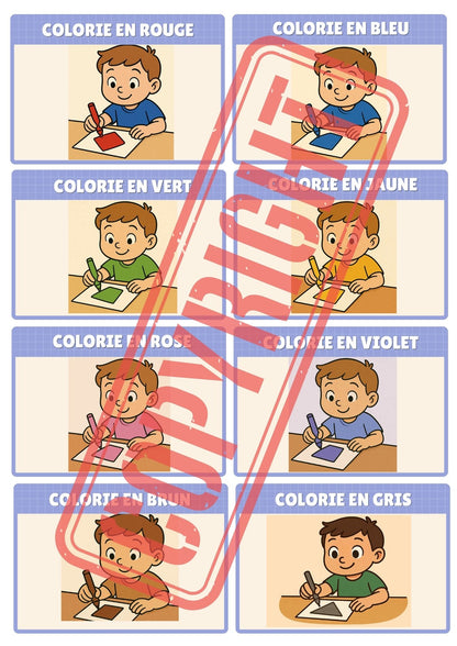 Mon p'tit dictionnaire des consignes illustrées ( 112 cartes consignes )