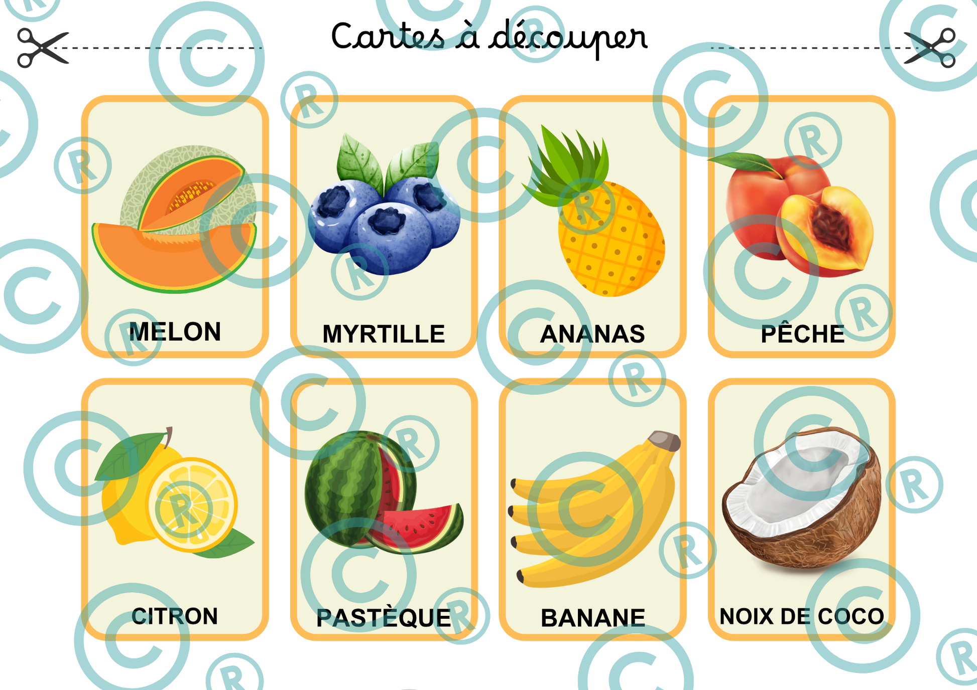 Loto des fruits PDF