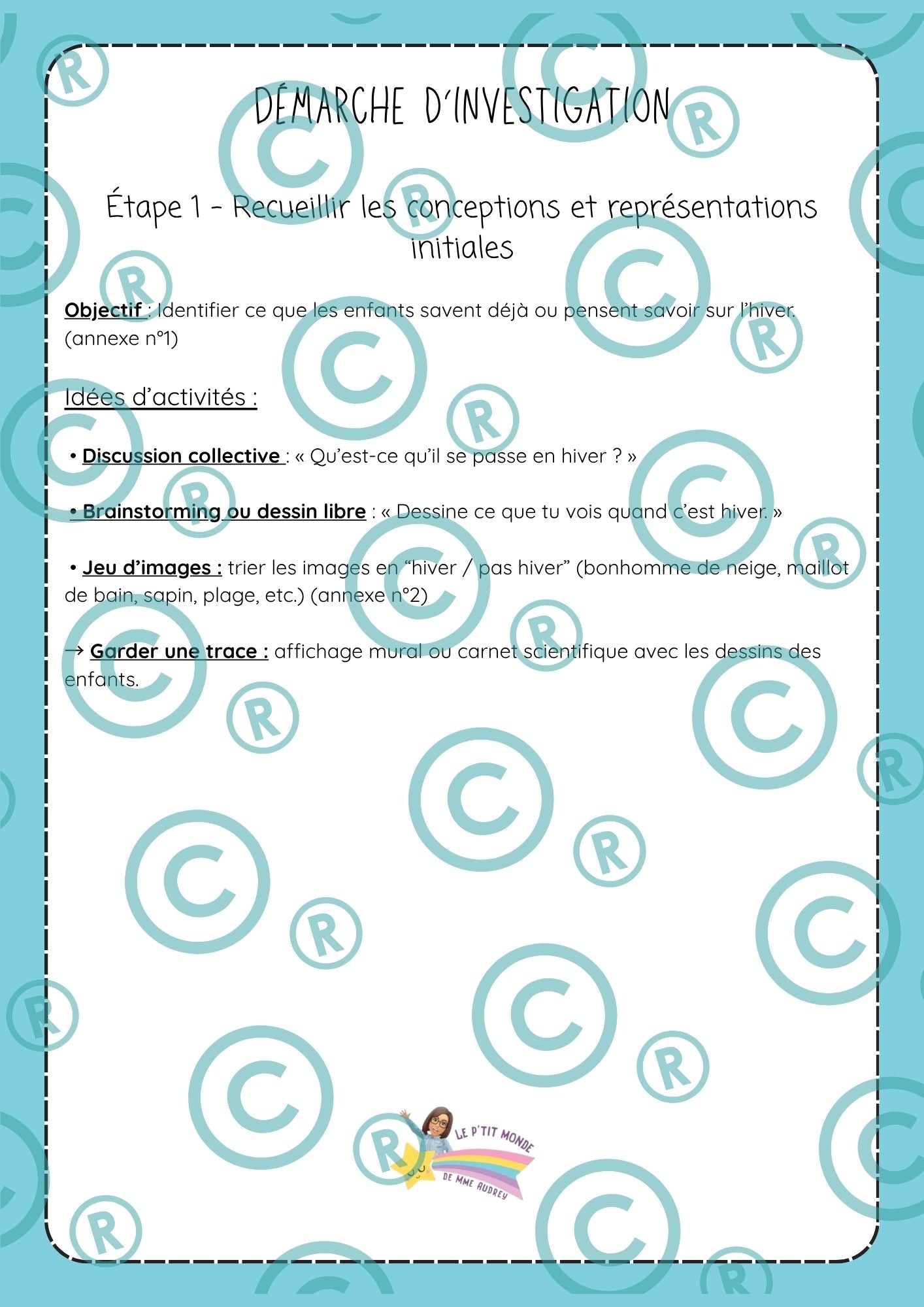 NOUVEAU ! Mon p'tit dossier : L'hiver ( maternelles)
