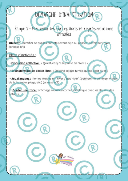 NOUVEAU ! Mon p'tit dossier : L'hiver ( maternelles)