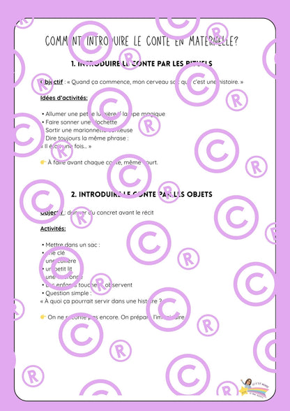 Mon dossier sur les contes ( maternelles / P1/P2)