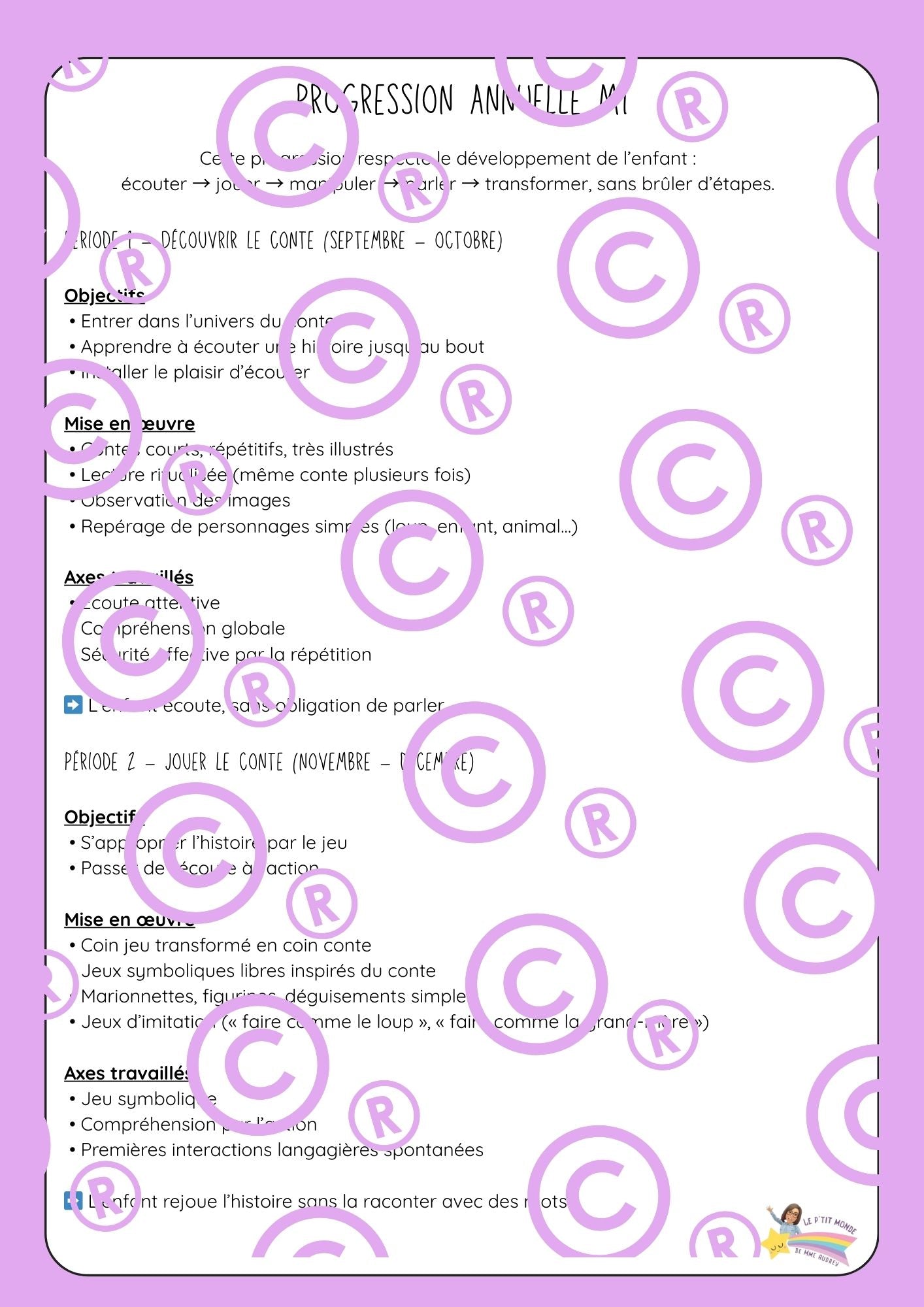 Mon dossier sur les contes ( maternelles / P1/P2)