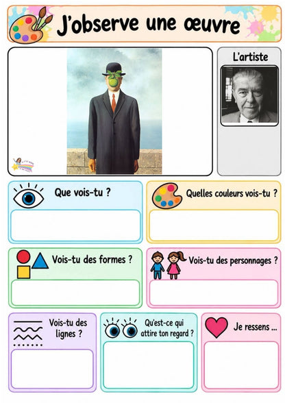 NOUVEAU! Mon p'tit dossier sur les peintres (Pdf)