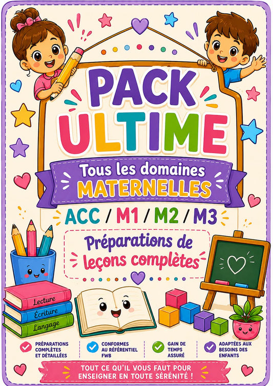 PACK ULTIME avec TOUS LES DOMAINES: Préparations complètes maternelles Acc/M1/M2/M3 PDF