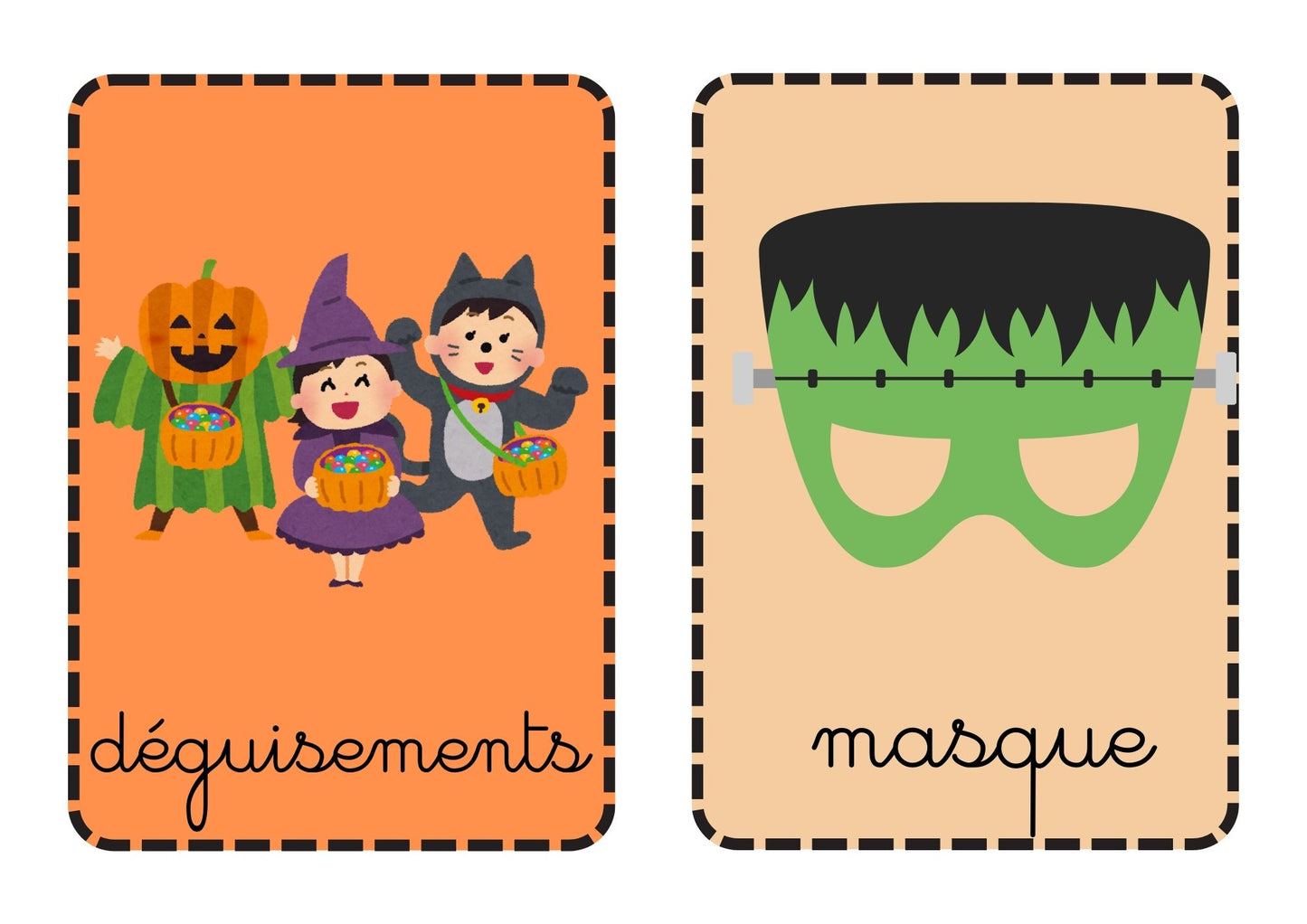 Tourne'mots sur le thème d'Halloween