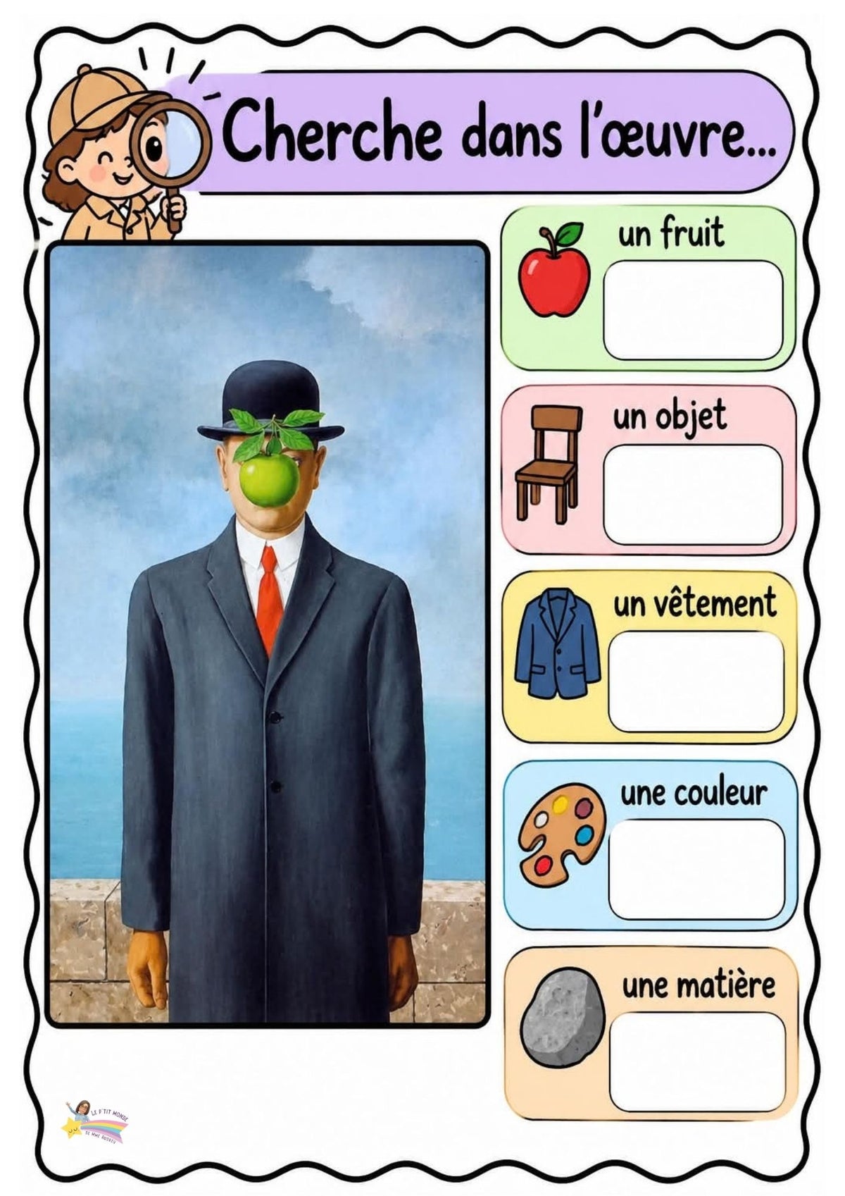 NOUVEAU! Mon p'tit dossier sur les peintres (Pdf)