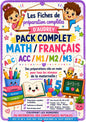 Pack Complet Math/Français Préparations de leçon complètes PDF Acc/M1/M2/M3!