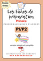 Prépas personnalisables : PRIMAIRES: PACK DUO: P1 / P2 : PDF (version simple + version complète)en lien avec les référentiels