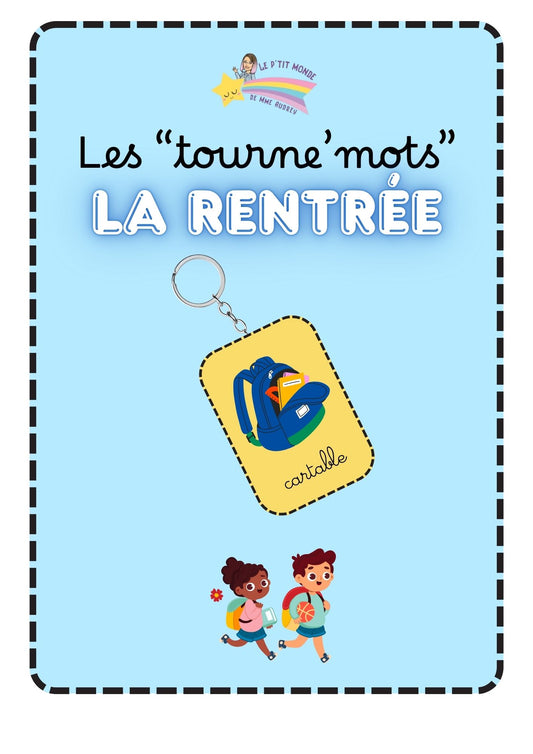 NOUVEAU ! Le tourne 'mots spécial Rentrée des classe PDF