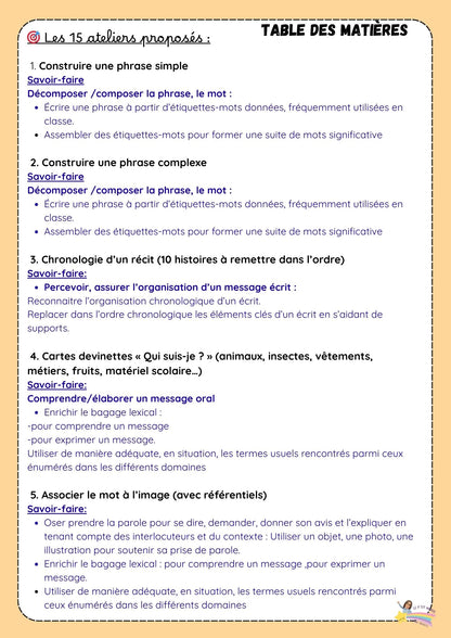 Mes p'tits ateliers de Français