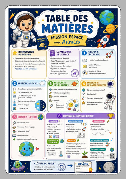 Mon p'tit dossier sur L'espace