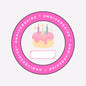 STICKERS ROND : Anniversaire ( planche de 40 stickers)