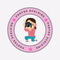 STICKERS rond: Photos scolaire ( planche de 40 stickers)