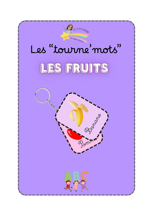 NOUVEAU ! Le tourne'mots sur LES FRUITS