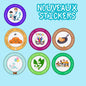 PACK NOUVEAUX STICKERS RONDS ( planche de 40 stickers)