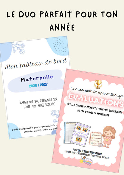 Le duo indispensable : Tableau de bord 2026-2027 + passeport des apprentissages