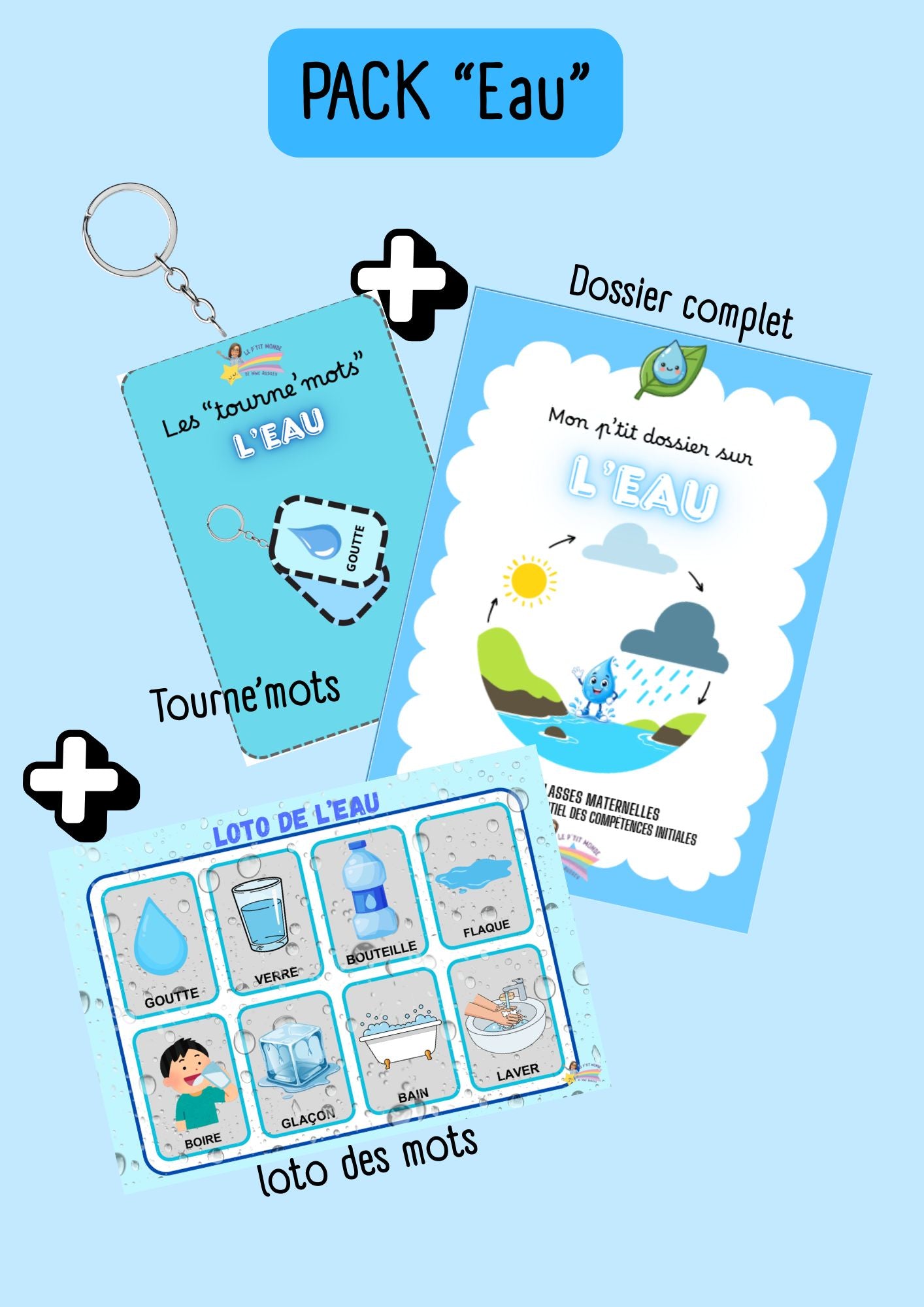 PACK "Eau " ( Dossier complet + loto + Tournemots)