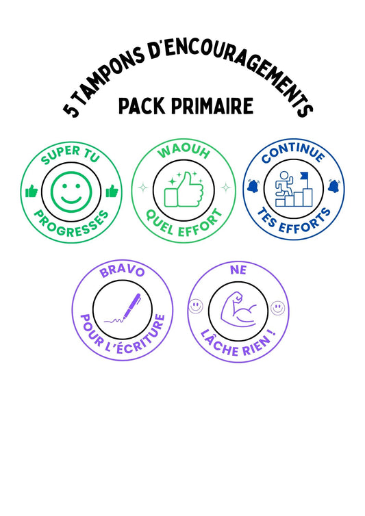PACK PRIMAIRE " Les 5 encouragements"