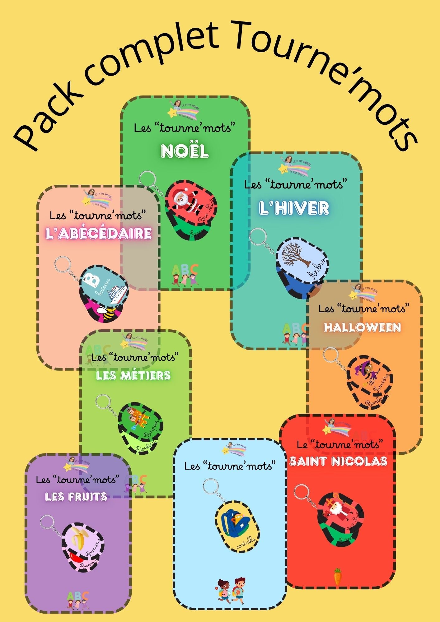 PACK complet des TOURNE'MOTS (illimité)