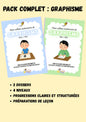 Pack complet : Mes cahiers autonomes de GRAPHISME