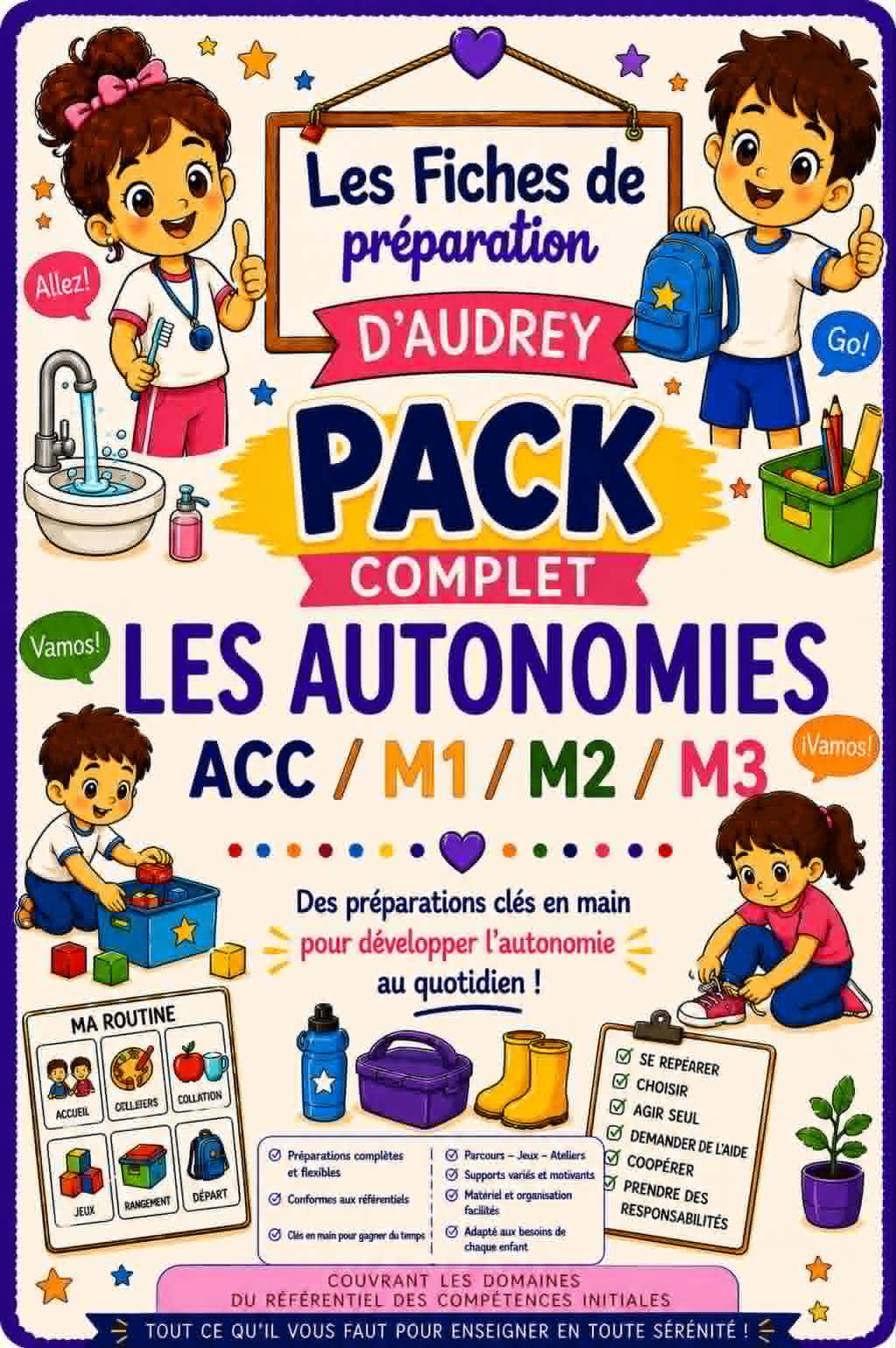 PACK COMPLET  Préparations de leçon "Les Autonomies " Acc/M1/M2/M3 PDF