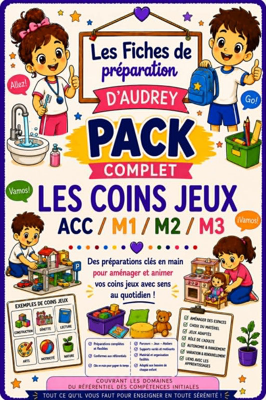 PACK COMPLET Préparations de leçon "LES COINS JEUX " Acc/M1/M2/M3 PDF