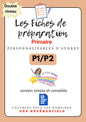 Prépas personnalisables : PRIMAIRES: PACK DUO: P1 / P2 : WORD (version simple + version complète)en lien avec les référentiels